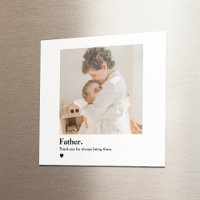 Aangepaste foto papa magneet | Vaderdag cadeau
