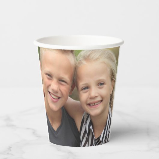 aangepaste foto papieren bekers (Voorkant)