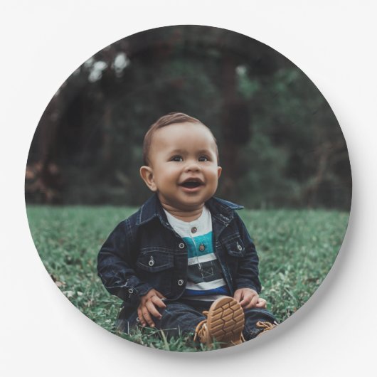 Aangepaste foto papieren bordje (Voorkant)