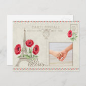 Aangepaste foto Parijs Frankrijk briefkaart (Voorkant / Achterkant)