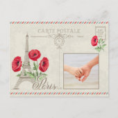 Aangepaste foto Parijs Frankrijk briefkaart (Voorkant)