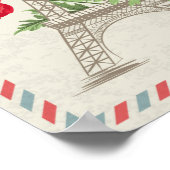 Aangepaste foto Parijs Frankrijk poster (Hoek)