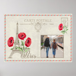 Aangepaste foto Parijs Frankrijk poster