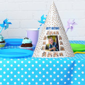 Aangepaste Foto Partij Dieren Thema Kids Verjaarda Feesthoedjes