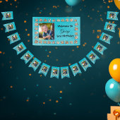 Aangepaste Foto Partij Dieren Thema Kids Verjaarda Vlaggetjes