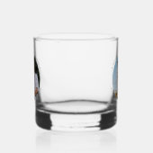 Aangepaste foto-Pas getrouwd Paar naam Oost-datum Whisky Glas (Links)
