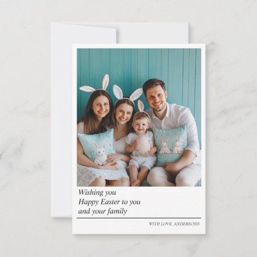Aangepaste foto Pasen ansichtkaart Kaart (Voorkant)