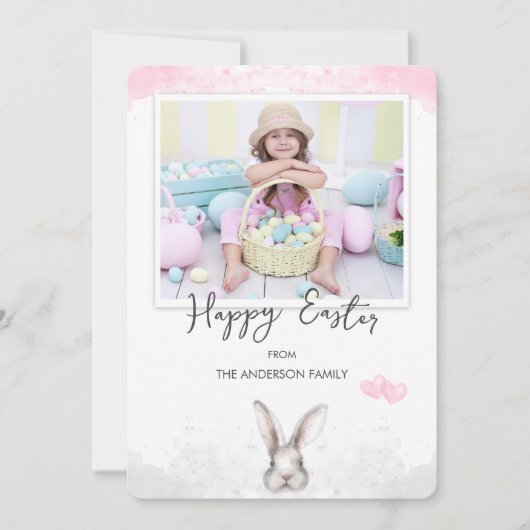 Aangepaste foto Pasen Feestdagenkaart (Voorkant)