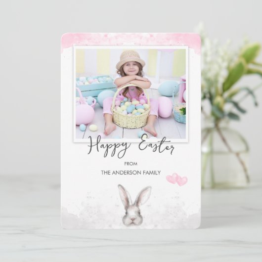 Aangepaste foto Pasen Feestdagenkaart (Staand voorkant)