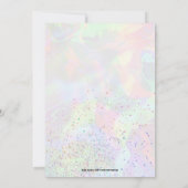 Aangepaste foto pastel verjaardagsfeestje kaart (Achterkant)