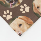 Aangepaste foto-patroonkoppeling fleece deken (Hoek)