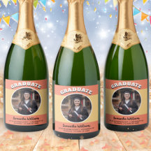 Aangepaste foto Peach Afstuderen Party Drinken Fle