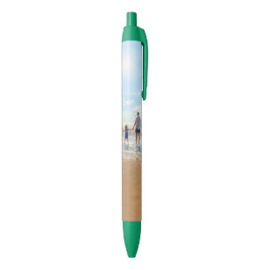 Aangepaste foto-pen met je favoriete foto's blauwe inkt pen