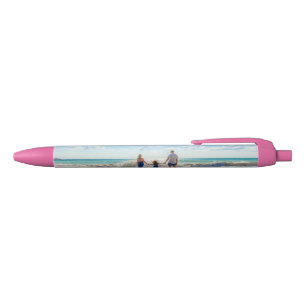 Aangepaste foto-pen met je favoriete foto's blauwe inkt pen