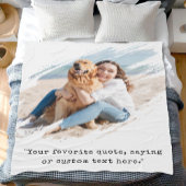 Aangepaste foto penseelstreek fleece deken