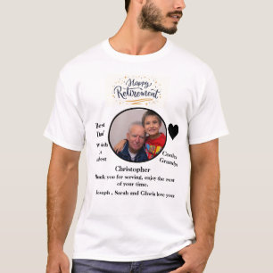 Aangepaste foto pensioen Elegant T-shirt