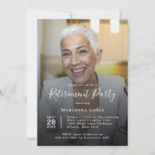 Aangepaste foto Pensioen Party Celebration Kaart (Voorkant)
