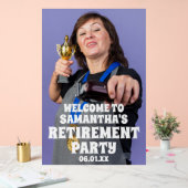 Aangepaste Foto Pensioen Party Welkom Acryl Bord (Huwelijk)