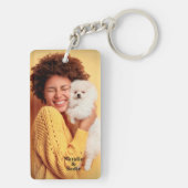 Aangepaste foto personaliseren Sleutelhanger (achterkant)