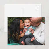 Aangepaste foto persoonlijk gezin briefkaart (Voorkant / Achterkant)