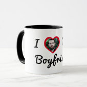 Aangepaste foto Persoonlijk Ik hou van mijn vriend Mok (Voorkant links)