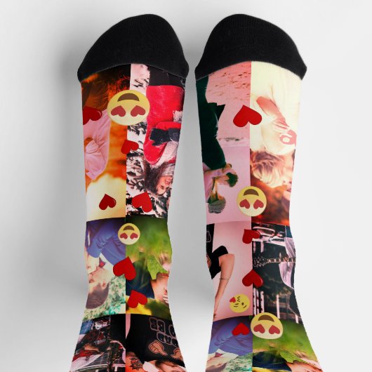 Aangepaste foto-persoonlijke liefdeselementen sokken (Top)