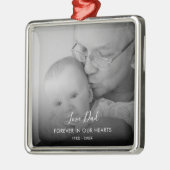 Aangepaste foto Persoonlijke Memorial Death Metal  Metalen Ornament (Links)