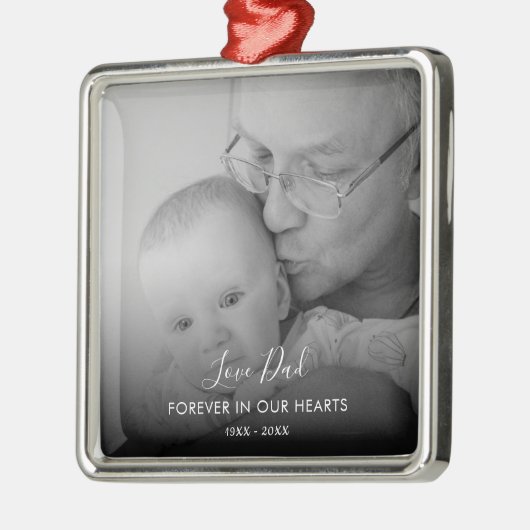 Aangepaste foto Persoonlijke Memorial Death Metal  Metalen Ornament (Links)