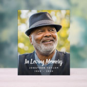 Aangepaste foto Persoonlijke Memorial Tribution Fu Acryl Bord (Neutraal)