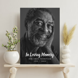 Aangepaste foto Persoonlijke Memorial Tribution Fu Fotoplaat