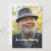 Aangepaste foto Persoonlijke Memorial Tribution Fu Kaart (Voorkant)
