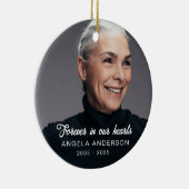 Aangepaste foto Persoonlijke Memorial Tribution Fu Keramisch Ornament (Rechts)