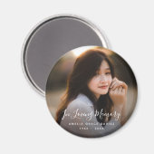 Aangepaste foto Persoonlijke Memorial Tribution Fu Magneet (Voorkant / Achterkant)