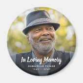 Aangepaste foto Persoonlijke Memorial Tribution Fu Magneet (Voorkant)