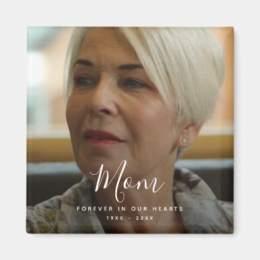 Aangepaste foto Persoonlijke Memorial Tribution Fu Magneet (Voorkant)