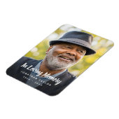 Aangepaste foto Persoonlijke Memorial Tribution Fu Magneet (Linkerzijde)