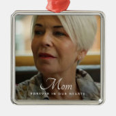 Aangepaste foto Persoonlijke Memorial Tribution Fu Metalen Ornament (Voorkant)