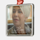 Aangepaste foto Persoonlijke Memorial Tribution Fu Metalen Ornament (Links)