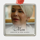 Aangepaste foto Persoonlijke Memorial Tribution Fu Metalen Ornament (Voorkant)