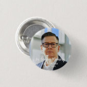 Aangepaste foto Persoonlijke Memorial Tribution Fu Ronde Button 3,2 Cm (Voorkant /achterkant)