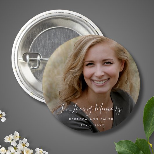 Aangepaste foto Persoonlijke Memorial Tribution Fu Ronde Button 3,2 Cm