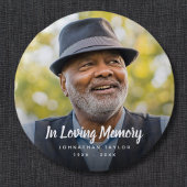 Aangepaste foto Persoonlijke Memorial Tribution Fu Ronde Button 3,2 Cm