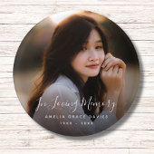 Aangepaste foto Persoonlijke Memorial Tribution Fu Ronde Button 3,2 Cm