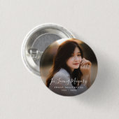Aangepaste foto Persoonlijke Memorial Tribution Fu Ronde Button 3,2 Cm (Voorkant /achterkant)