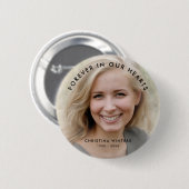 Aangepaste foto Persoonlijke Memorial Tribution Fu Ronde Button 5,7 Cm (Voorkant /achterkant)