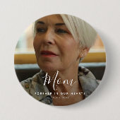 Aangepaste foto Persoonlijke Memorial Tribution Fu Ronde Button 7,6 Cm (Voorkant)