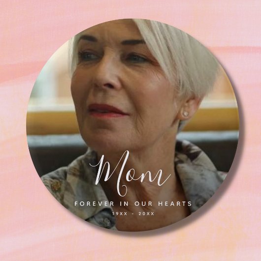 Aangepaste foto Persoonlijke Memorial Tribution Fu Ronde Button 7,6 Cm