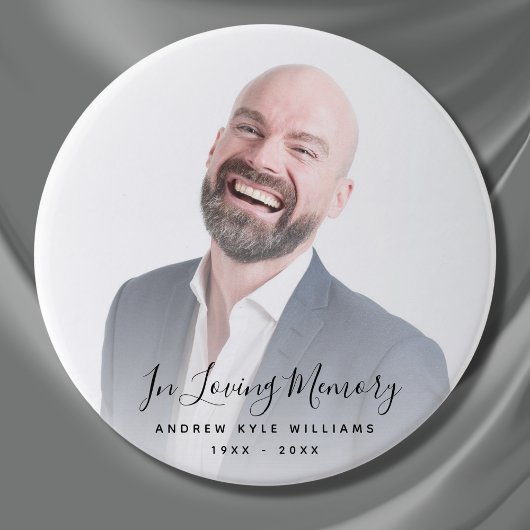 Aangepaste foto Persoonlijke Memorial Tribution Fu Ronde Button 7,6 Cm