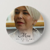Aangepaste foto Persoonlijke Memorial Tribution Fu Ronde Button 7,6 Cm (Voorkant)