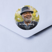 Aangepaste foto Persoonlijke Memorial Tribution Fu Ronde Sticker